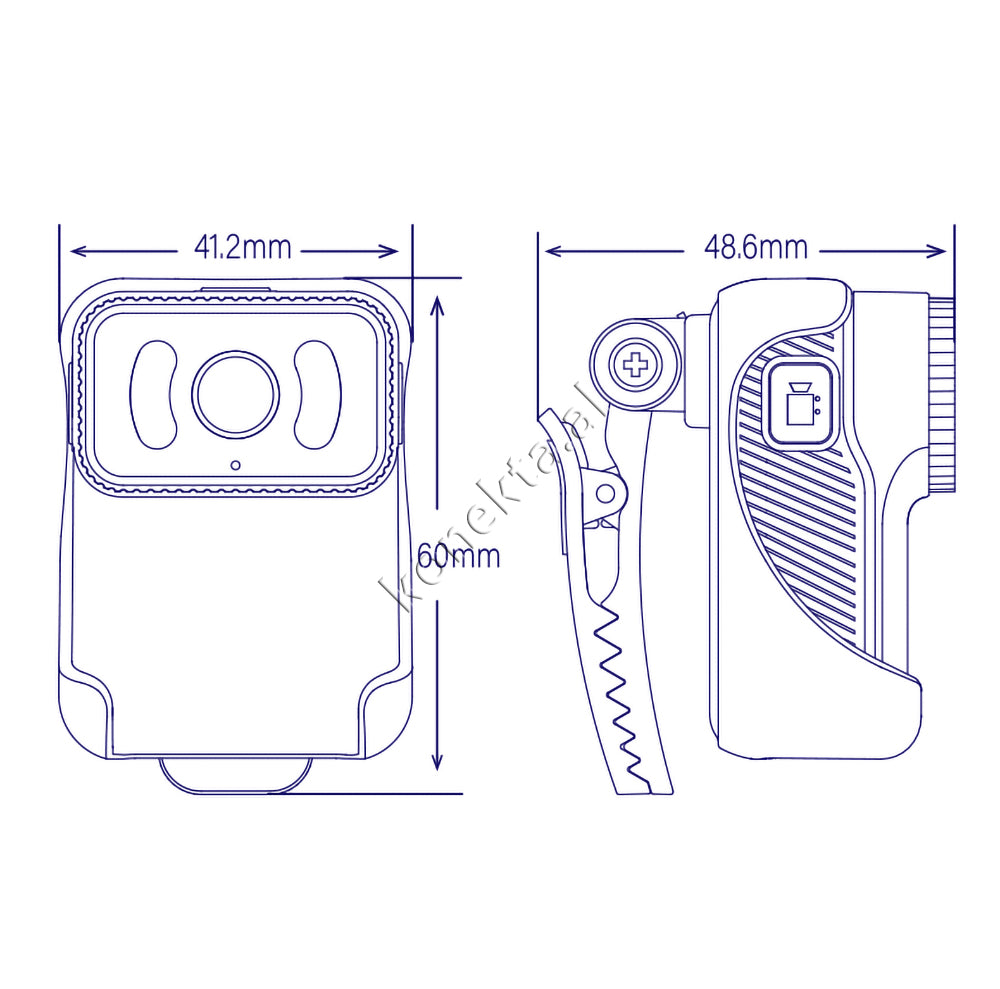 Kamera Trupi Multifunksionale me Kapëse