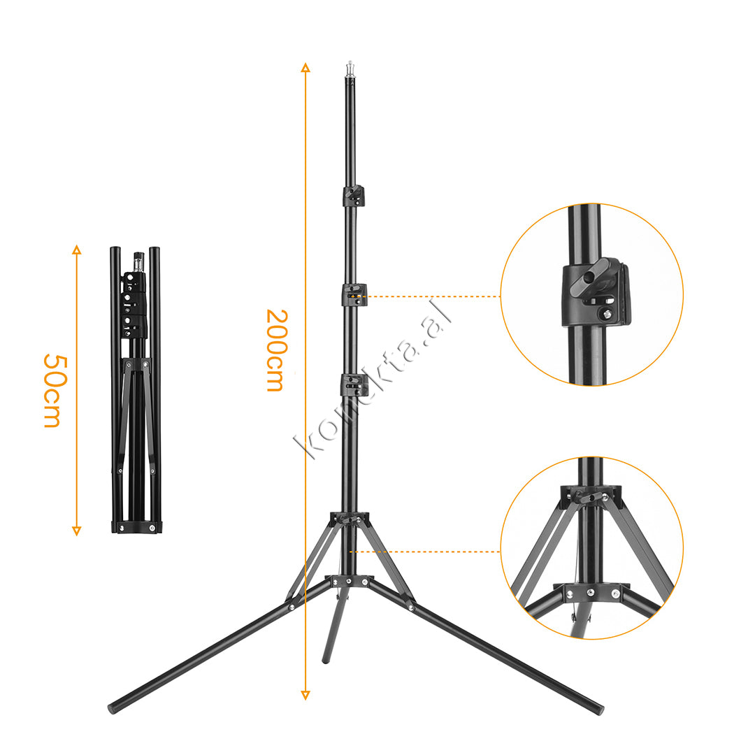 Trekembesh (Tripod) Si Peme Me 4 Drita LED Te Lakueshme