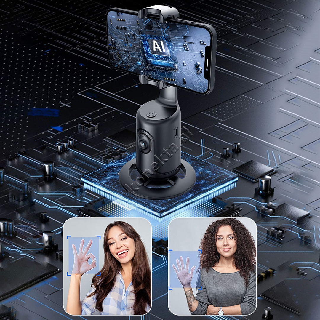 Mbajtese Telefoni Me Sensor Ndjekjeje Inteligjent 360° Per Tripod / Selfie Stick