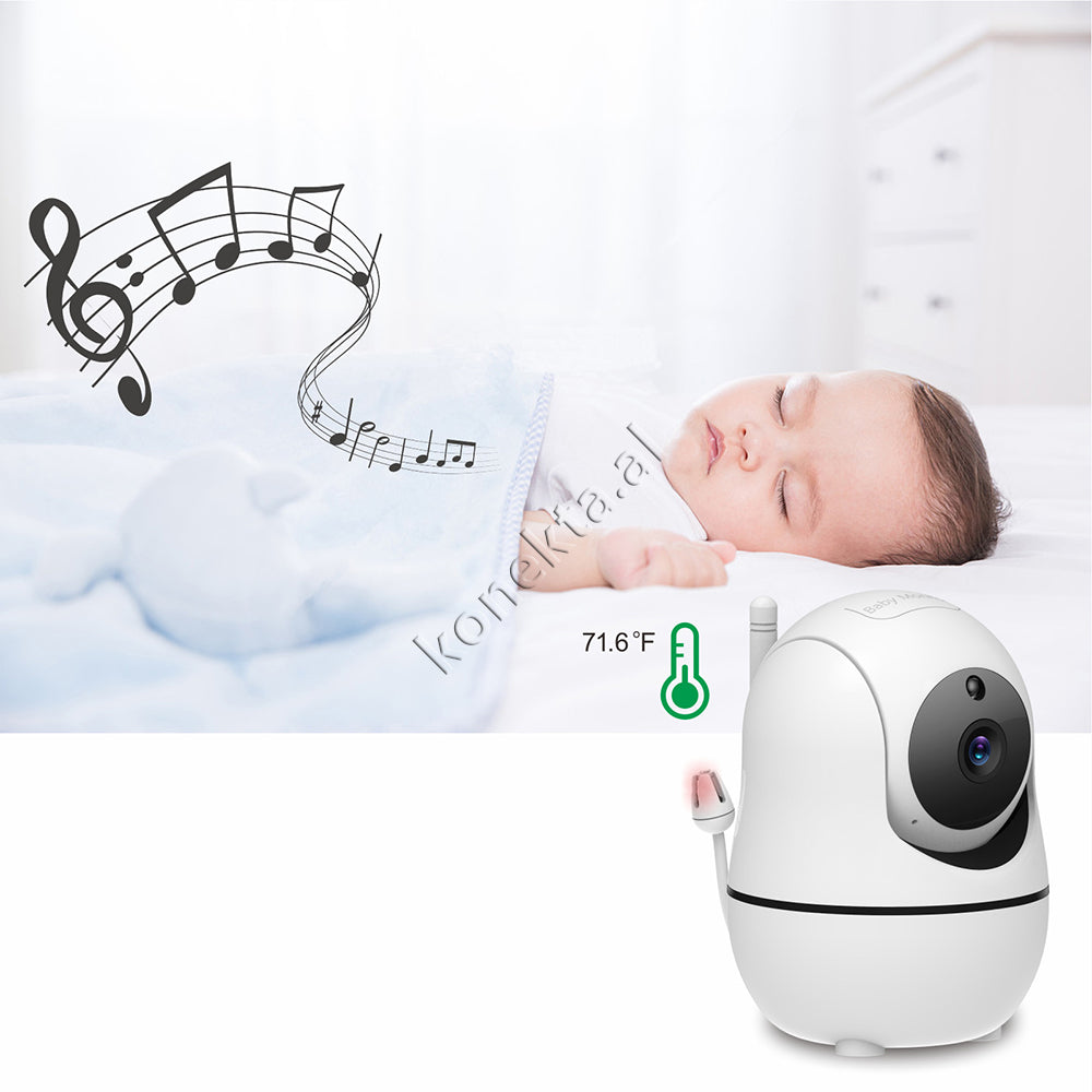 Kamera 360° Per Monitorimin E Foshnjes Me Ekran 7" Dhe Mikrofon