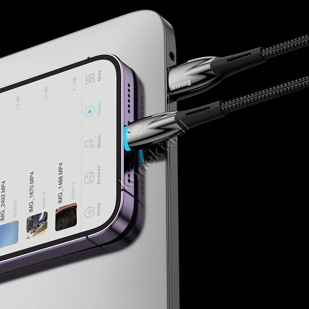 Kabell Karikimi Baseus USB Ne Lightning & Type-C