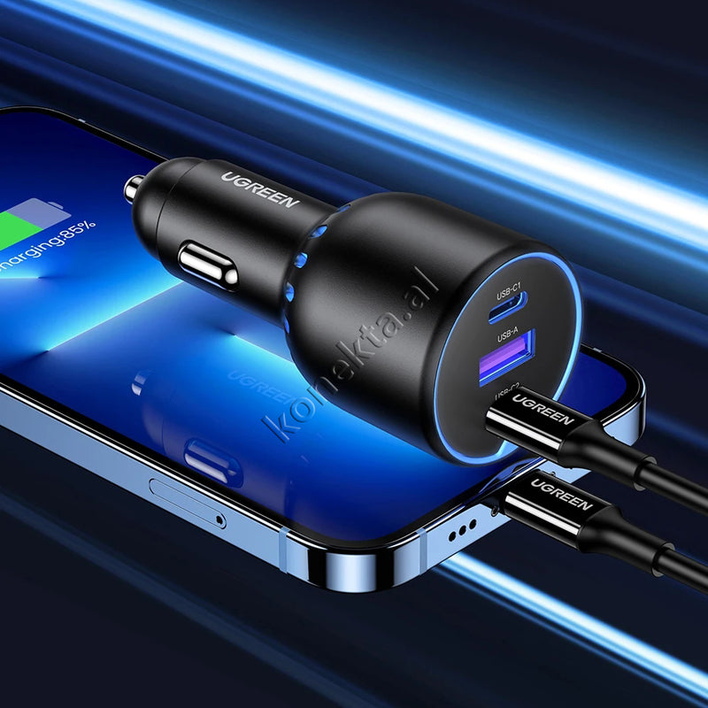 Adaptor Karikimi Fast Charge Dhe MP3 Me Bluetooth UGreen