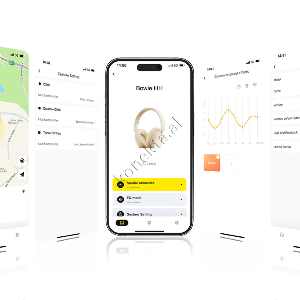 Kufje Headphones Me Bluetooth Baseus Bowie H1i