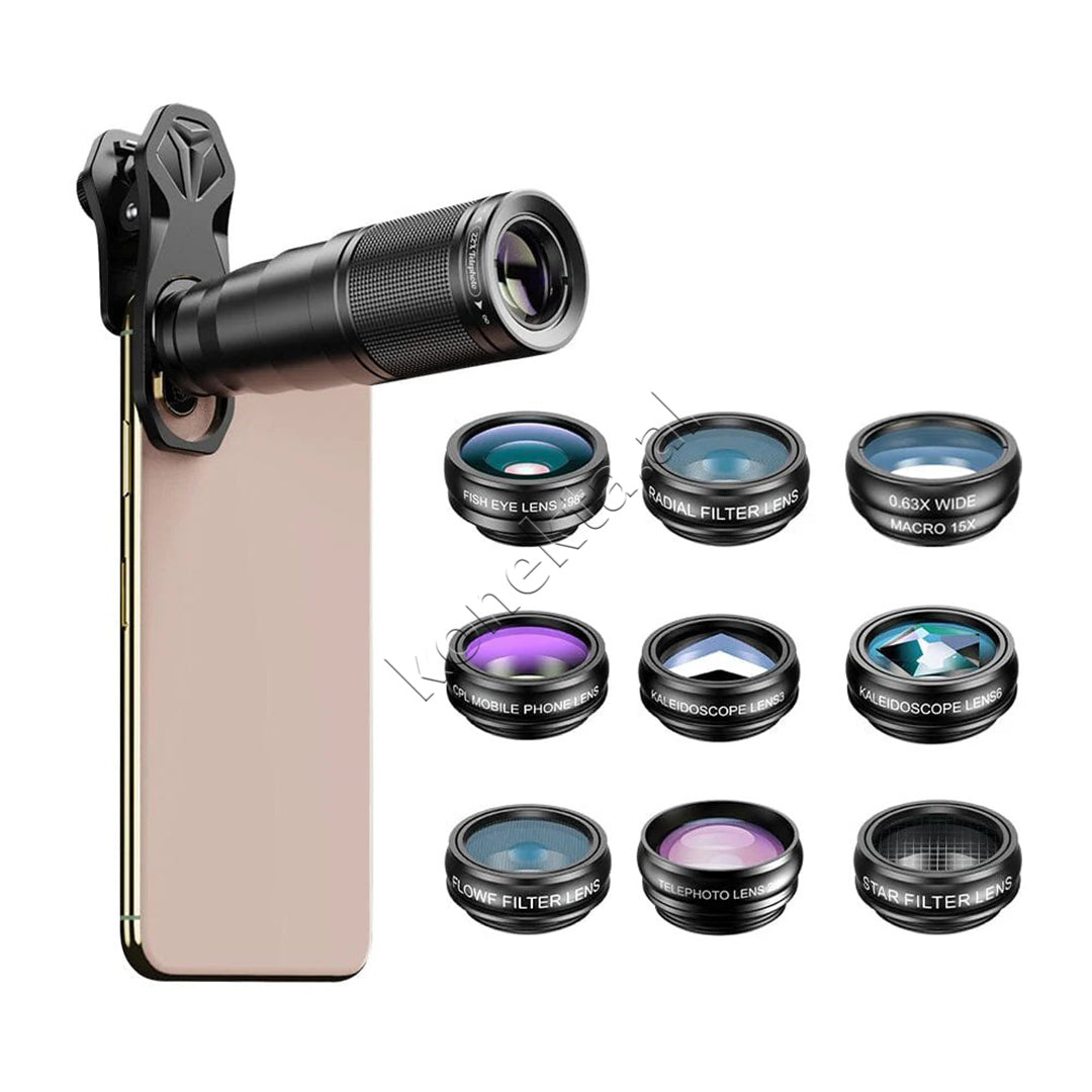 Set Lente Zmadhimi 22X 10 Ne 1 Per Smartphone Apexel