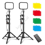 Set Ndriçimi Studio Led Apexel Me Tripod Dhe Telekomande