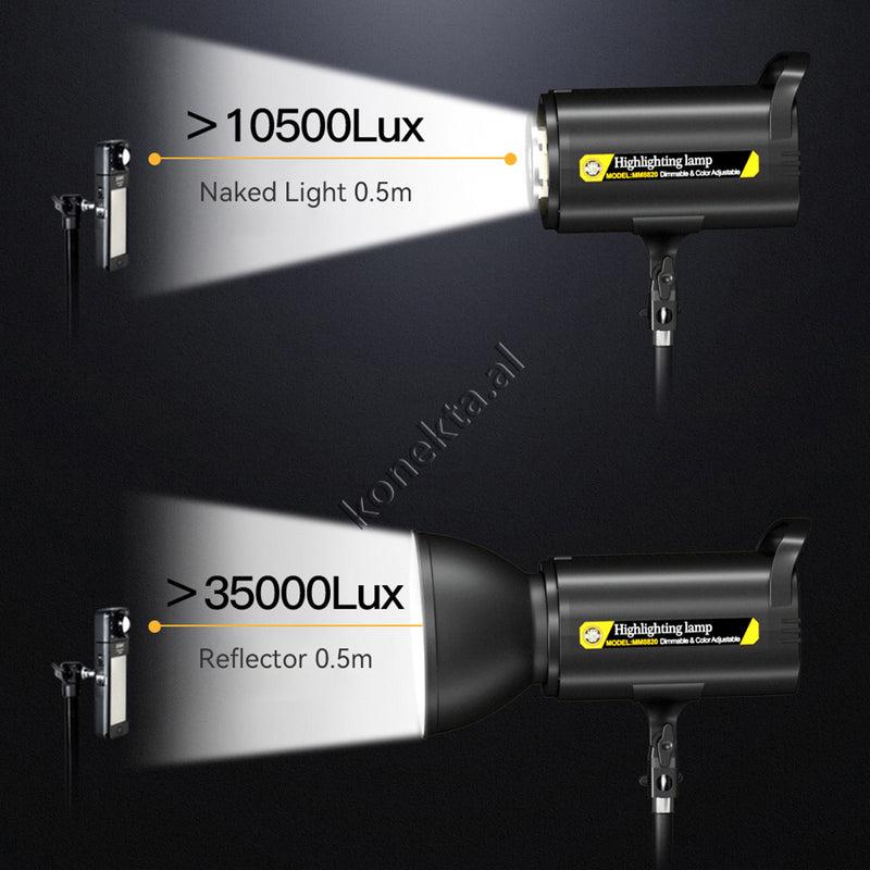 Drite LED RGB Me Super Ndriçim 300W Me SoftBox Per Foto Dhe Video Profesionale