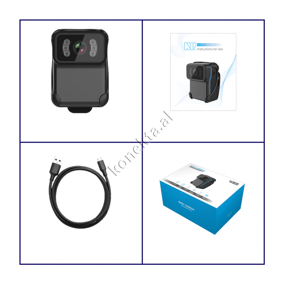 Kamera Trupi Multifunksionale me Kapëse