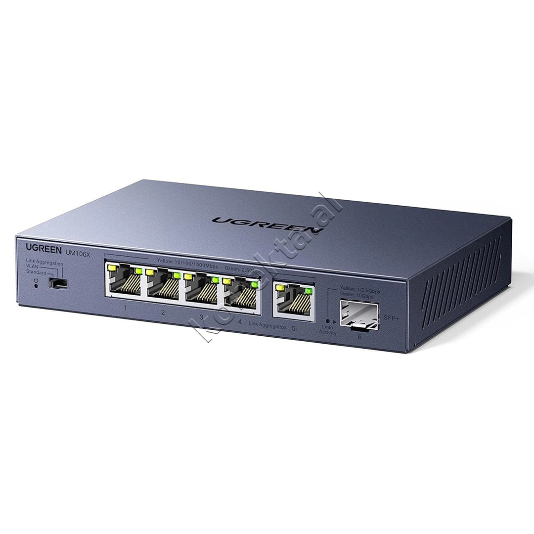 Switch 2.5GB/s Ethernet Me 6 Porta Ugreen