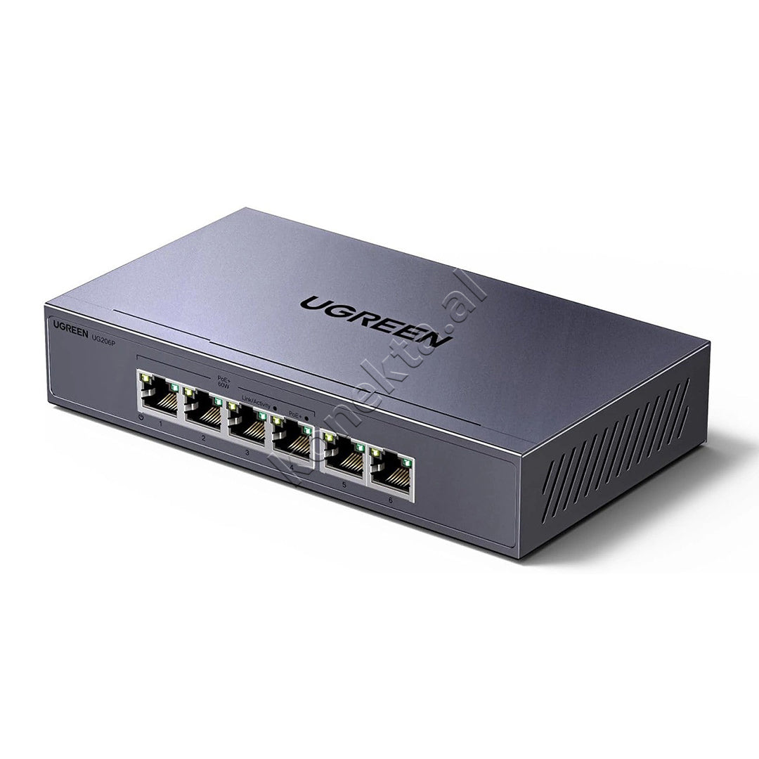 Switch PoE Gigabit Ethernet Me 6 Porta LAN Ugreen