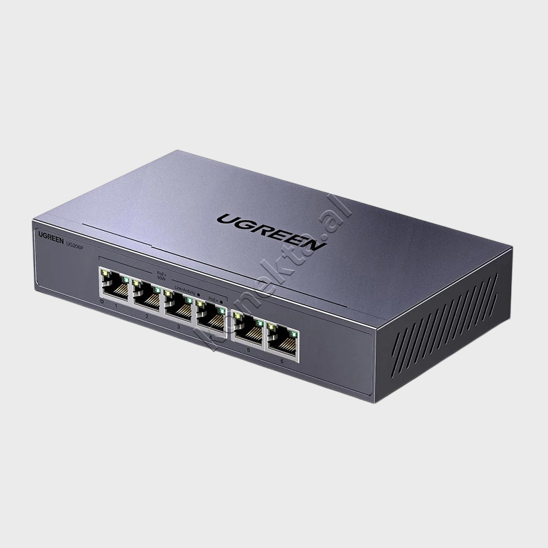 Switch PoE Gigabit Ethernet Me 6 Porta LAN Ugreen