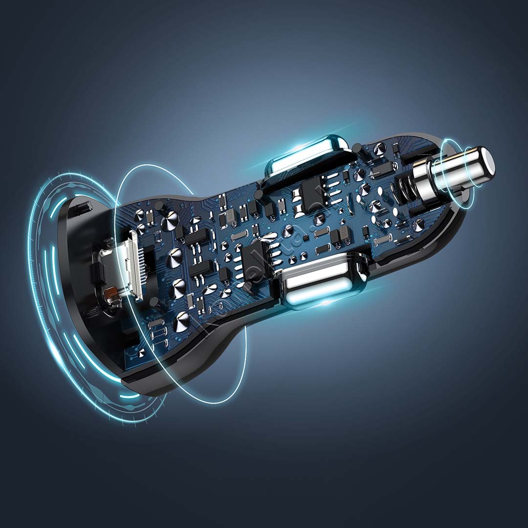 Adaptor Karikimi 40W Per Makine Me 2 Porta Type-C Choetech