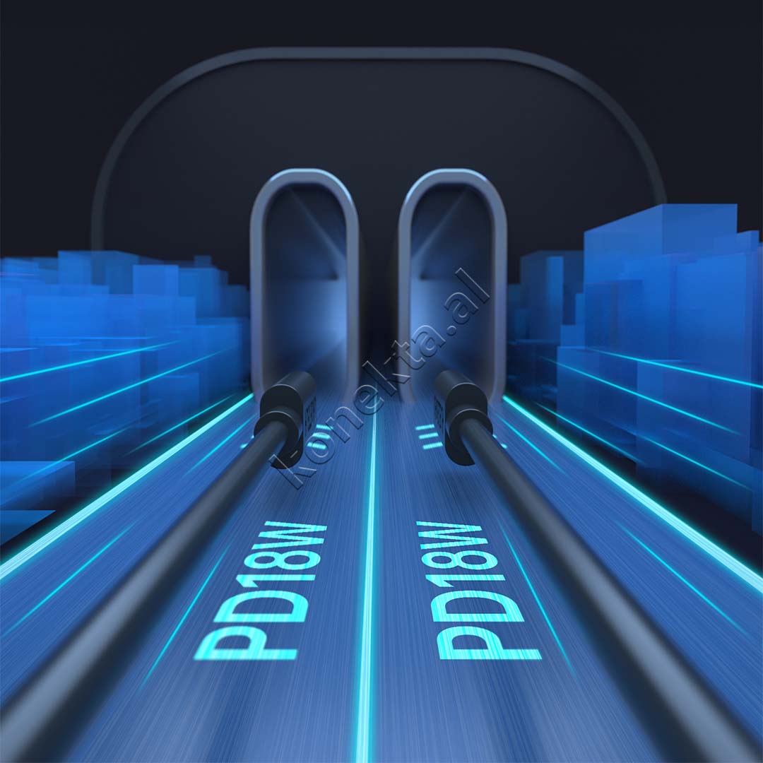 Adaptor Karikimi 40W Per Makine Me 2 Porta Type-C Choetech