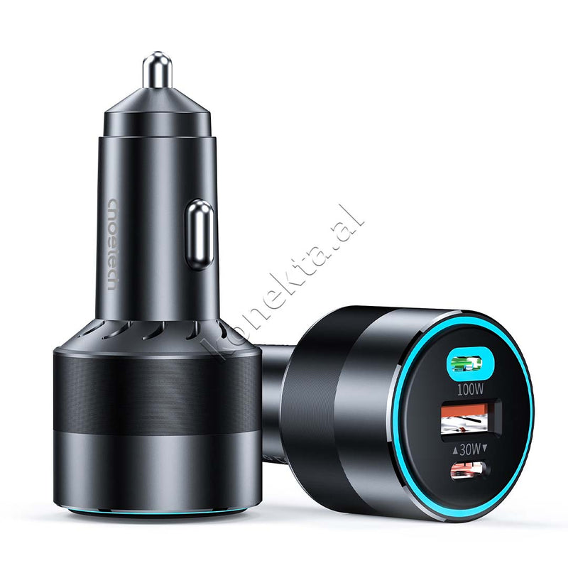 Adaptor Karikimi 130W Per Makine Me 2 Porta Type-C Dhe 1 Porte USB Choetech