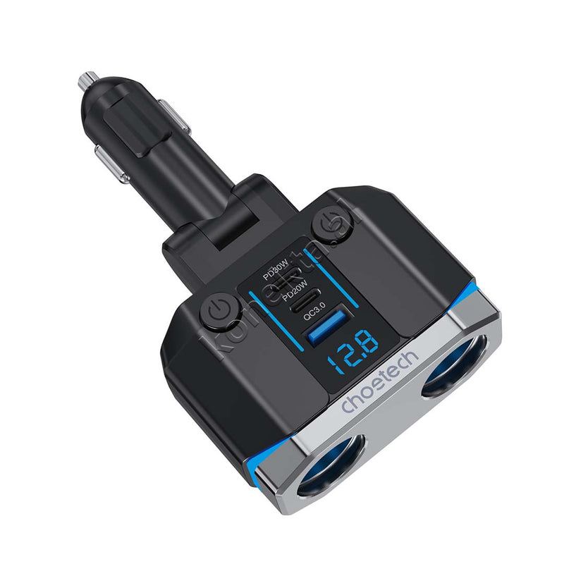Adaptor Karikimi 200W Per Makine Me 2 Porta Type-C Dhe 1 Porte USB Choetech