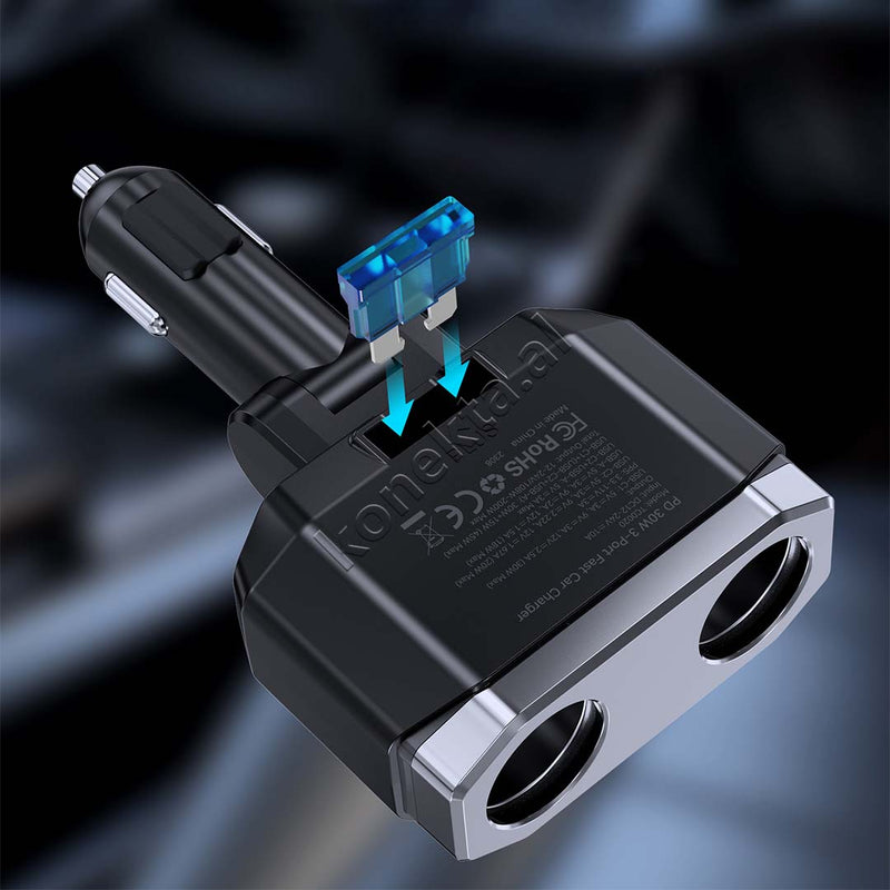 Adaptor Karikimi 200W Per Makine Me 2 Porta Type-C Dhe 1 Porte USB Choetech
