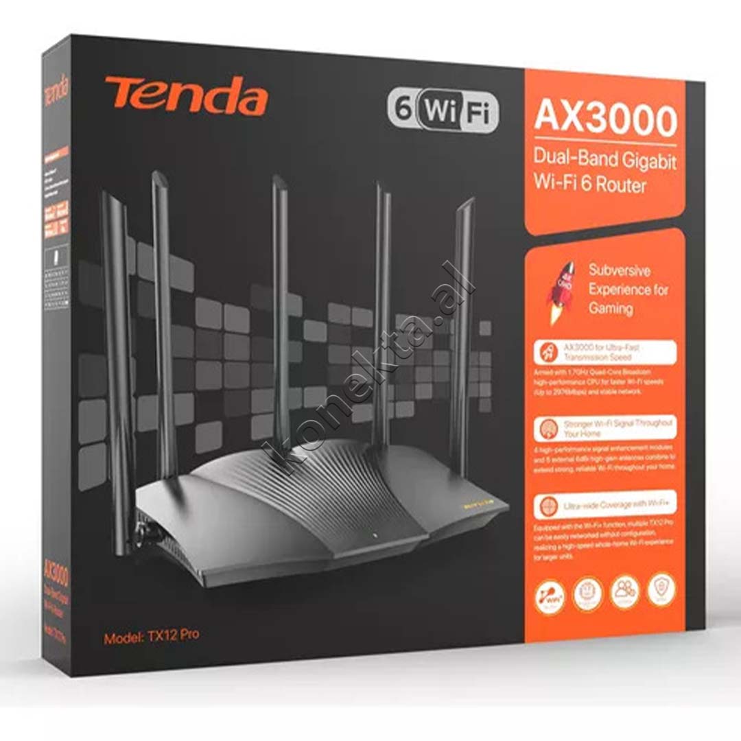 Router Wireless AX3000 V1.0 Wifi6 Tenda