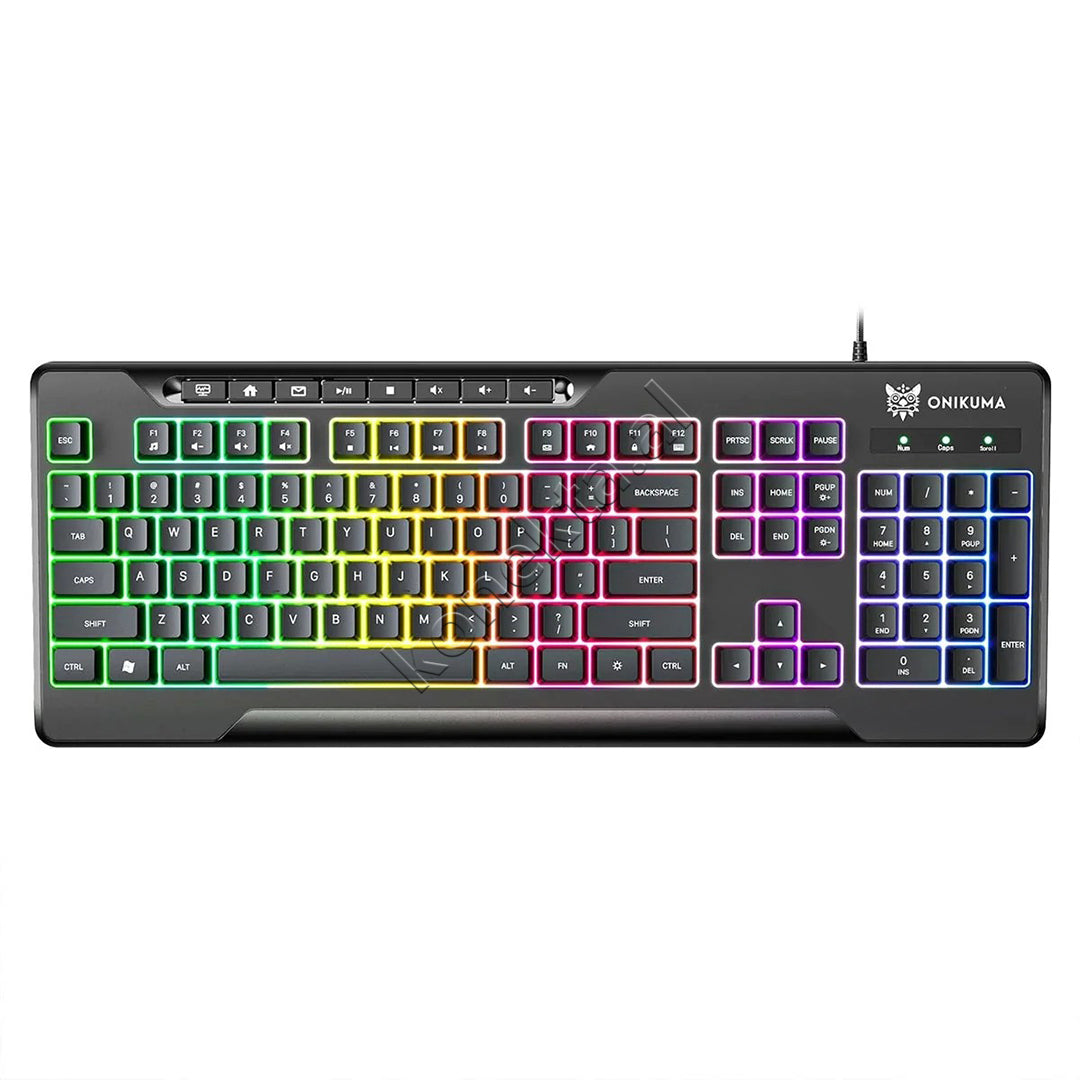 Tastiere Gaming Ergonomike Me Ndriçim RGB Onikuma