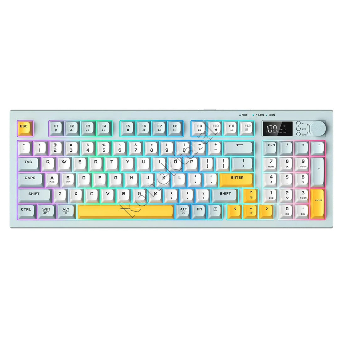 Tastiere Gaming Tri-Mode RGB Me Ekran LCD Onikuma