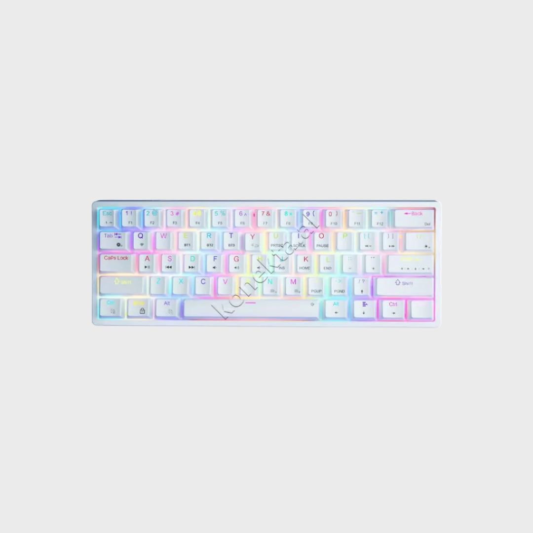 Tastiere Wireless Mekanike RGB Per Kompjuter Ose Laptop