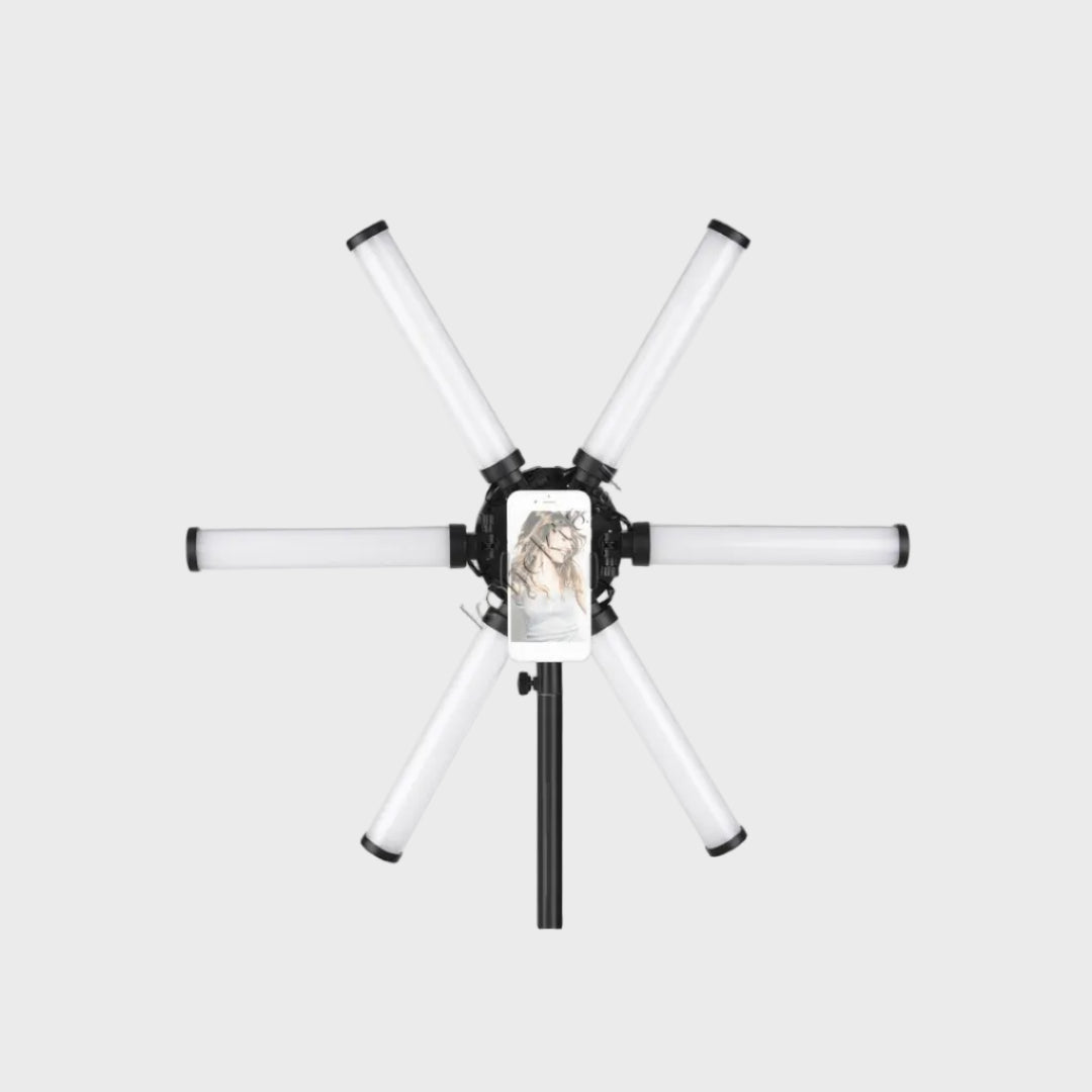 Trekembesh (Tripod) Me 6 Drita LED Te Palosshme