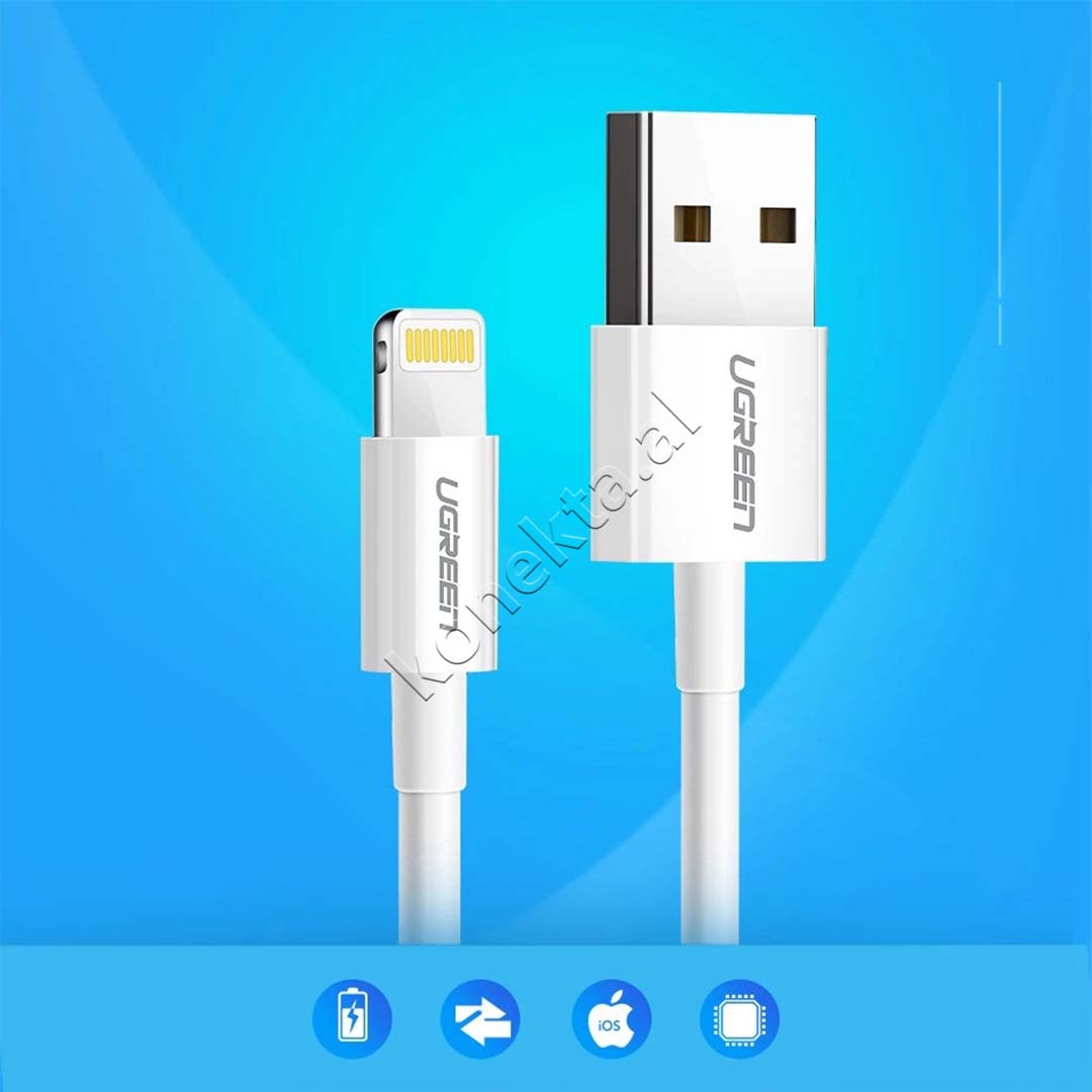 Kabell USB-A Ne Lightning MFi 2.4A UGreen