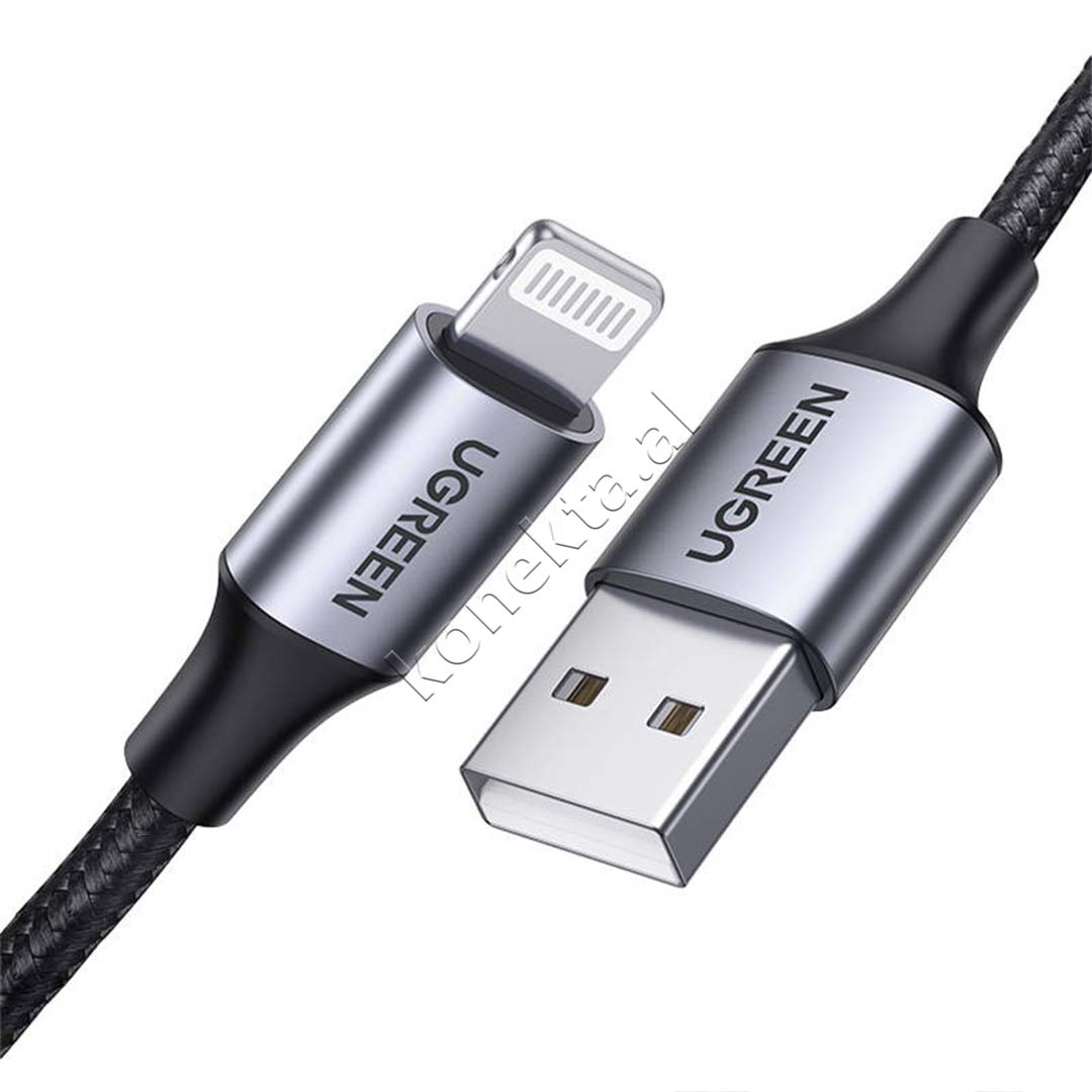 Kabell USB-A Ne Lightning MFi 2.4A UGreen 1.5m