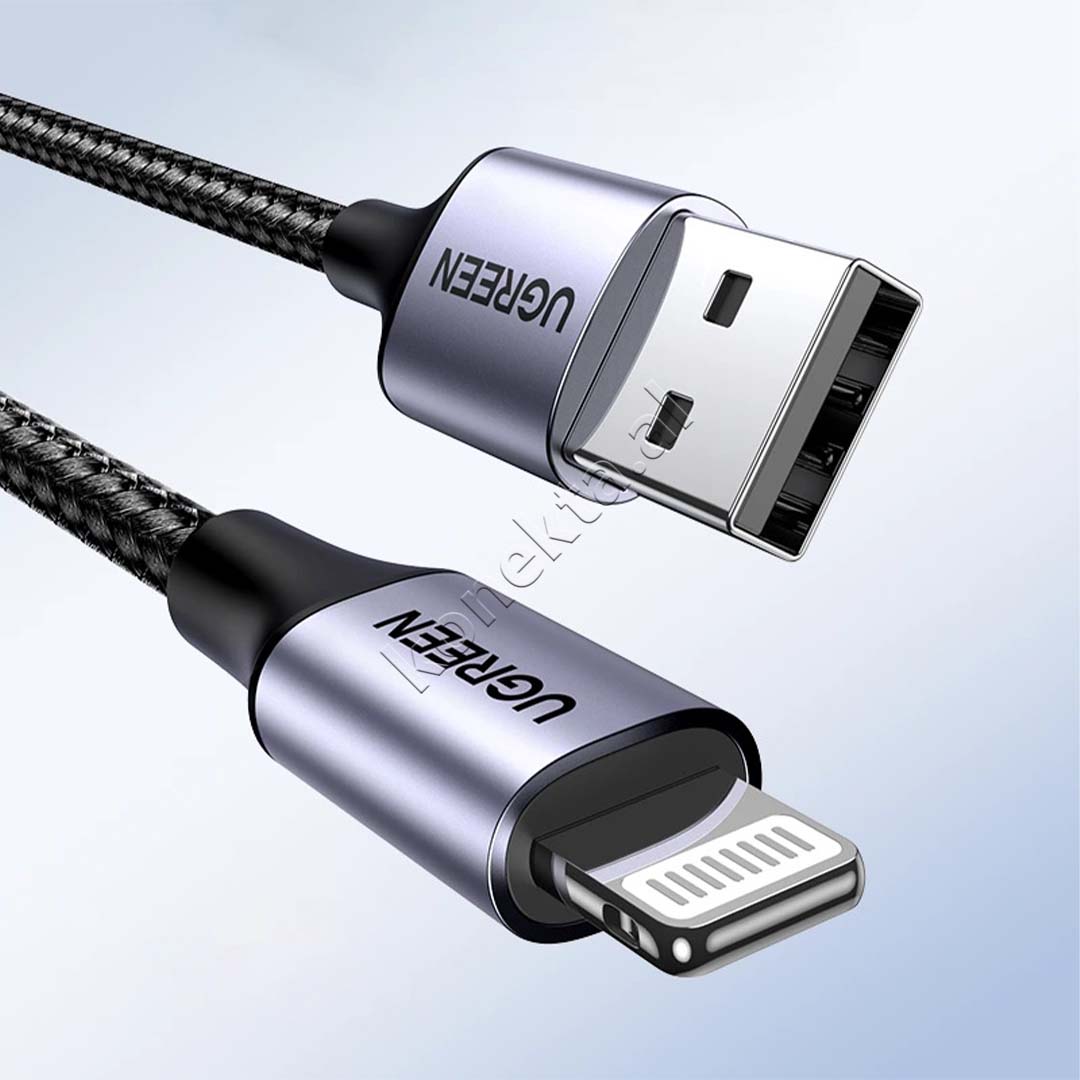 Kabell USB-A Ne Lightning MFi 2.4A UGreen 1.5m