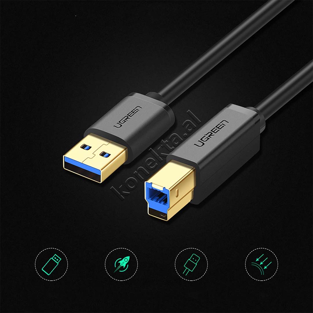 Kabell Printimi USB-A Ne USB-B UGreen