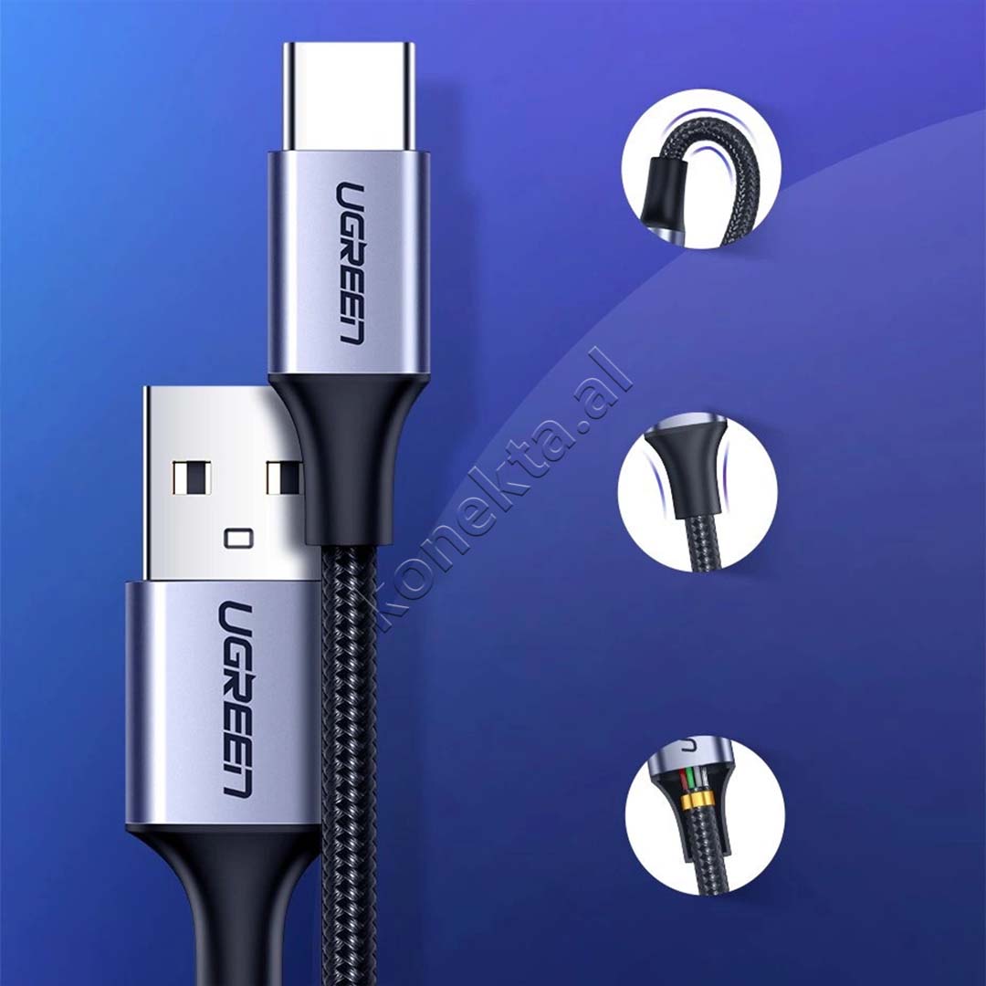 Kabell USB-A  Ne USB-C UGreen 1m/1.5m