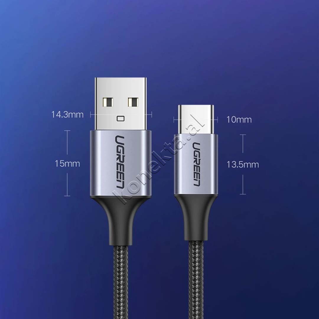 Kabell USB-A  Ne USB-C UGreen 1m/1.5m