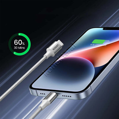 Kabell Karikimi USB-C Ne Lightning UGreen 1m