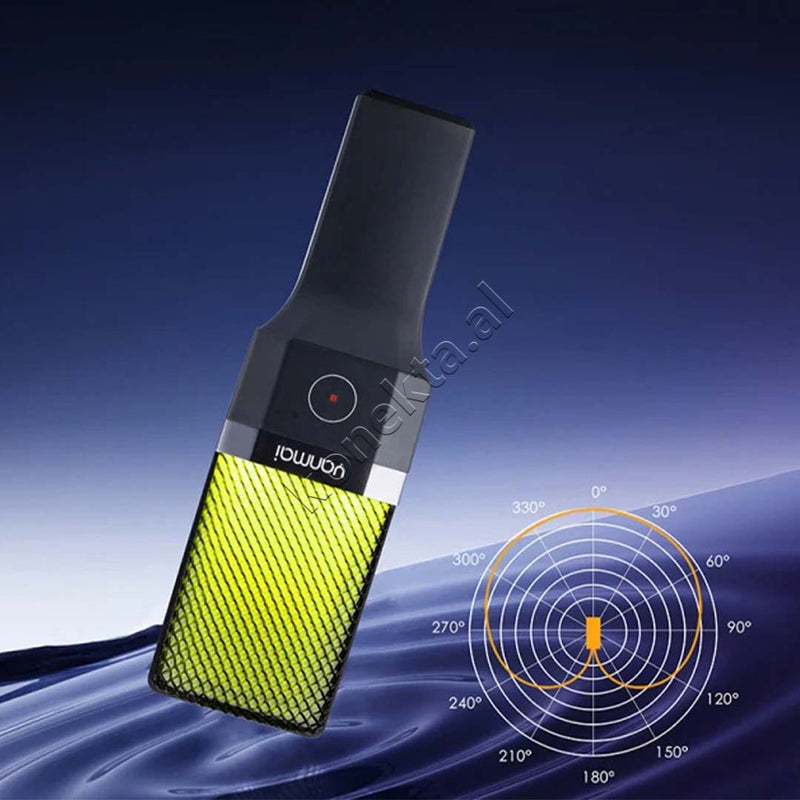 Mikrofon Cardioid Me Drita RGB Për Regjistrim Profesional të Zërit