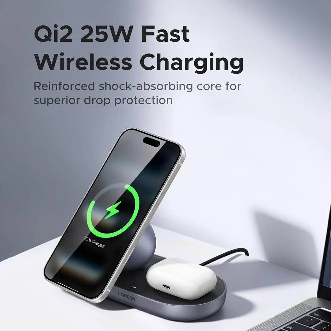 Karikues Magnetik 2 Ne 1 Me Karikim 25W Qi2.2 Ugreen