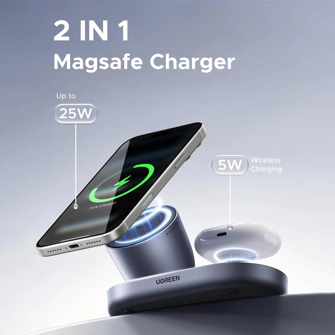 Karikues Magnetik 2 Ne 1 Me Karikim 25W Qi2.2 Ugreen
