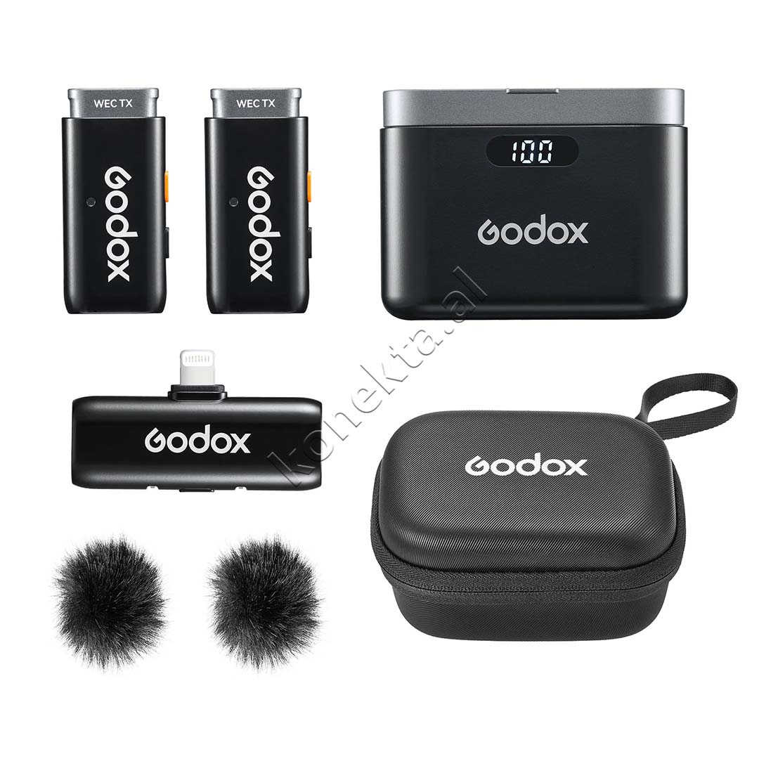 Mikrofon Wireless Lavalier Godox ( WES1 / WES2 ) Kit2