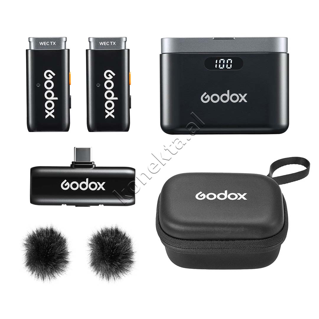 Mikrofon Wireless Lavalier Godox ( WES1 / WES2 ) Kit2