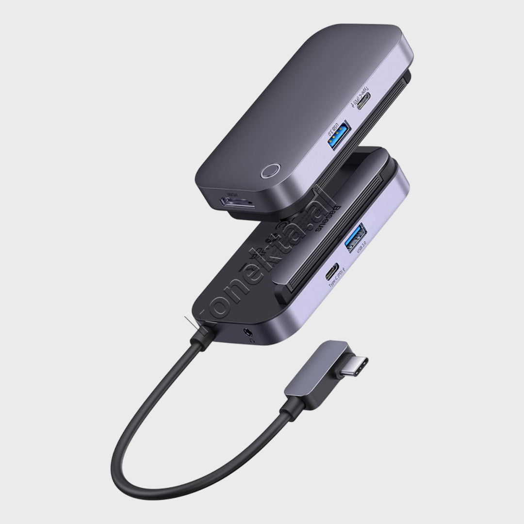 Adaptor Multifunksional Me Kapese Tableti dhe Shume Porta Per Pajisje Me Porte Type-C