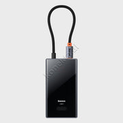 Adaptor HUB Baseus Me 8 Porta, HDMI 4K@30Hz, RJ45 1000Mbps, PD 100W, USB3.0 Dhe Lexues Karte TF/SD