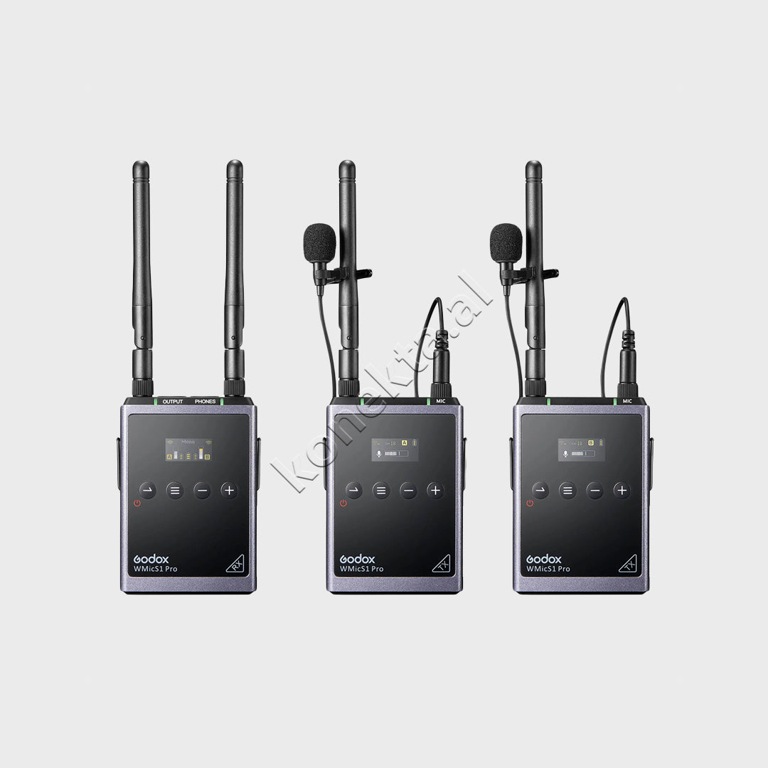 Mikrofon Wireless Lavalier Me Dy Kanale Marrese Godox WMicS1 Kit 2