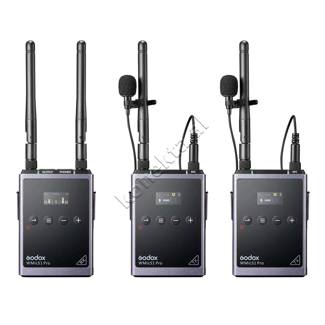 Mikrofon Wireless Lavalier Me Dy Kanale Marrese Godox WMicS1 Kit 2