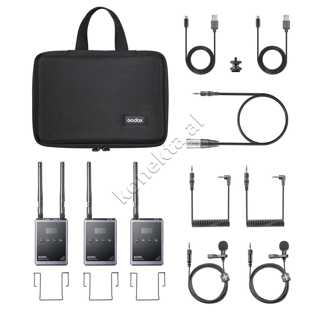 Mikrofon Wireless Lavalier Me Dy Kanale Marrese Godox WMicS1 Kit 2