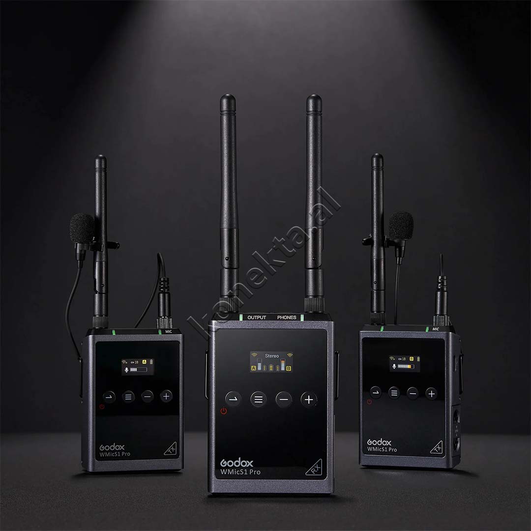 Mikrofon Wireless Lavalier Me Dy Kanale Marrese Godox WMicS1 Kit 2