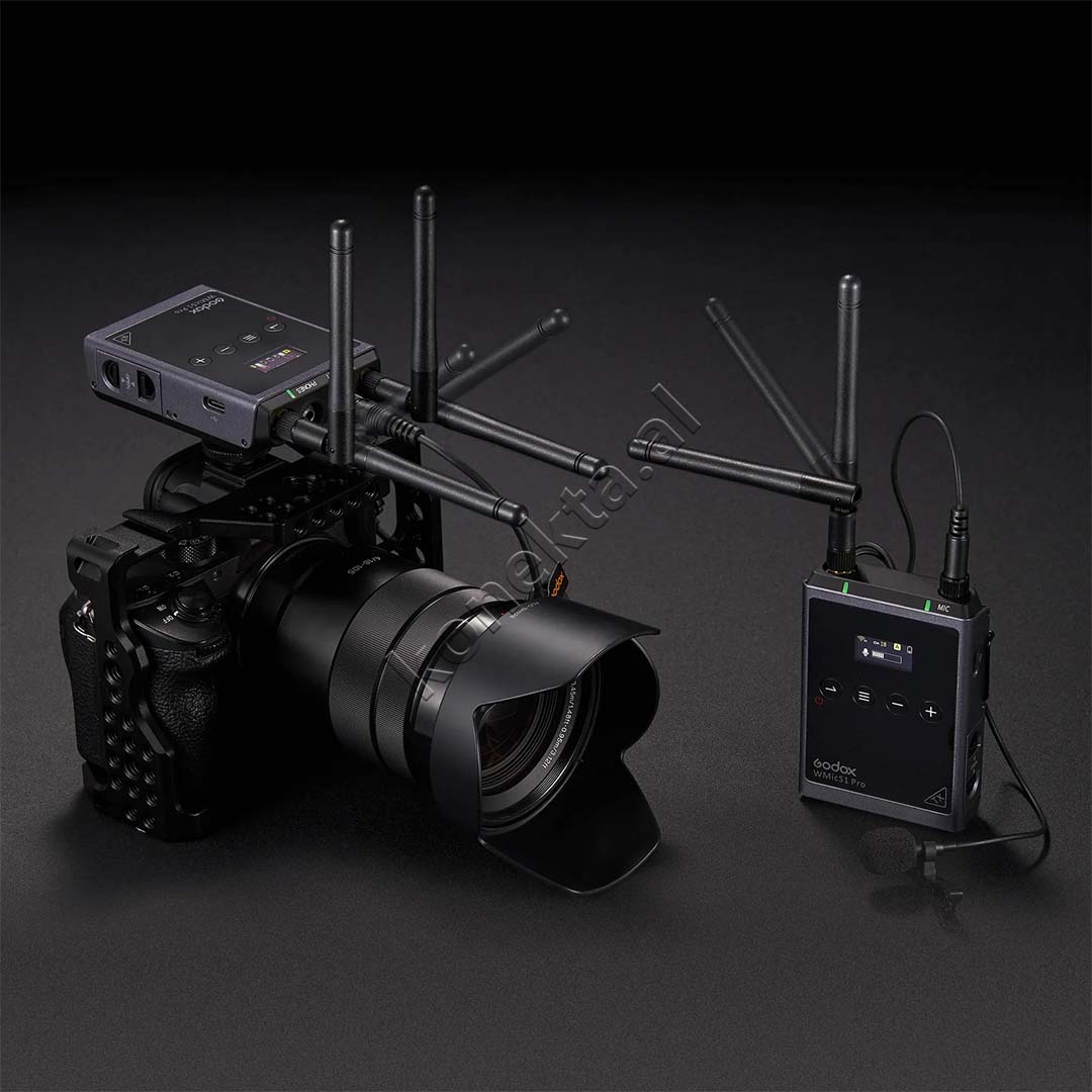 Mikrofon Wireless Lavalier Me Dy Kanale Marrese Godox WMicS1 Kit 2