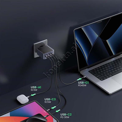 Adaptor Karikimi Nexode 100W UGreen Me Porte USB-A & 3xUSB-C