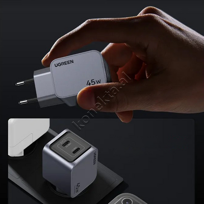 Adaptor Karikimi Nexode Pro 45W UGreen Me 2 Porta USB-C