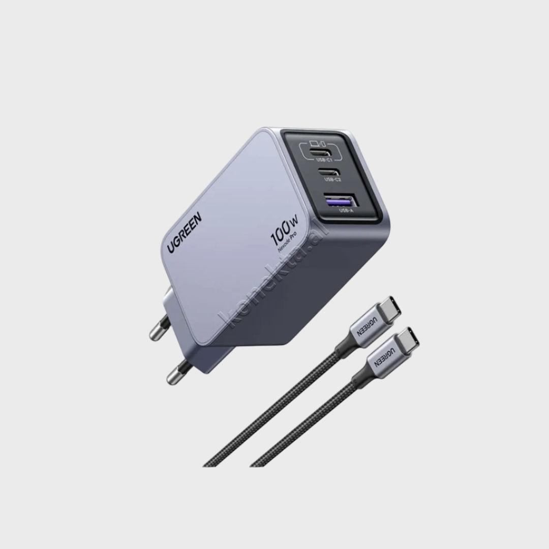 Adaptor Karikimi Nexode Pro 100W UGreen Me Porte USB-A & 2xUSB-C
