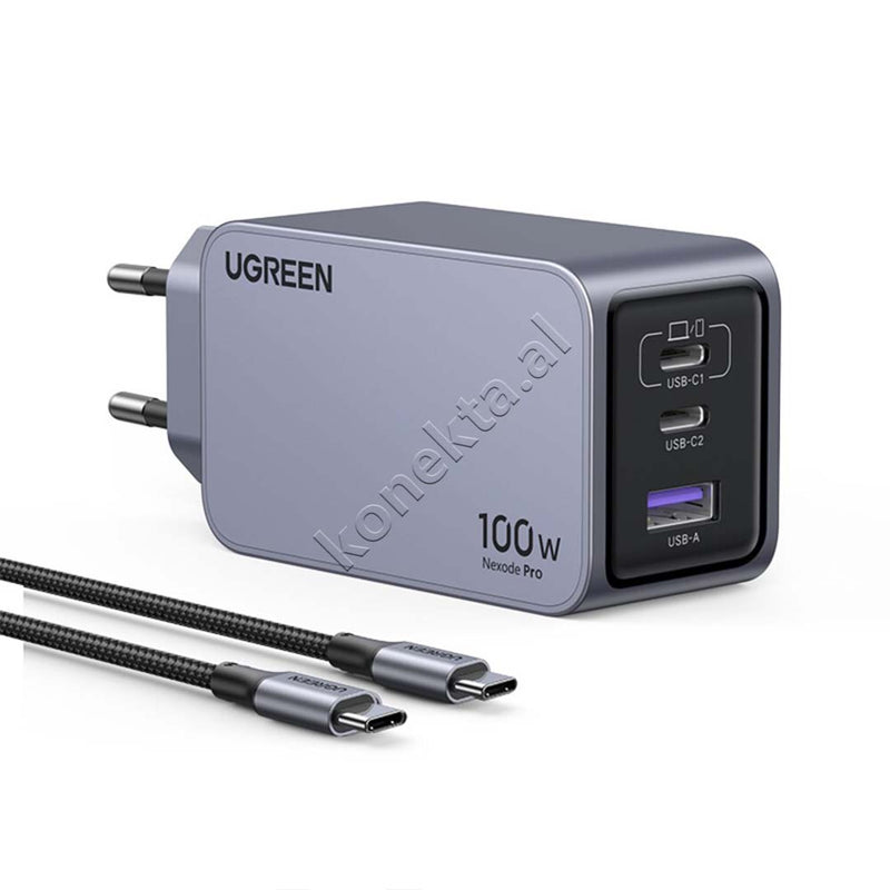 Adaptor Karikimi Nexode Pro 100W UGreen Me Porte USB-A & 2xUSB-C