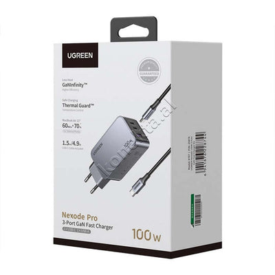 Adaptor Karikimi Nexode Pro 100W UGreen Me Porte USB-A & 2xUSB-C