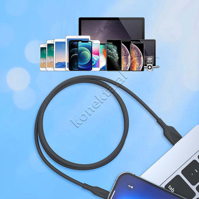 Kabell Karikimi Silikoni USB Ne Lightning 1m Choetech