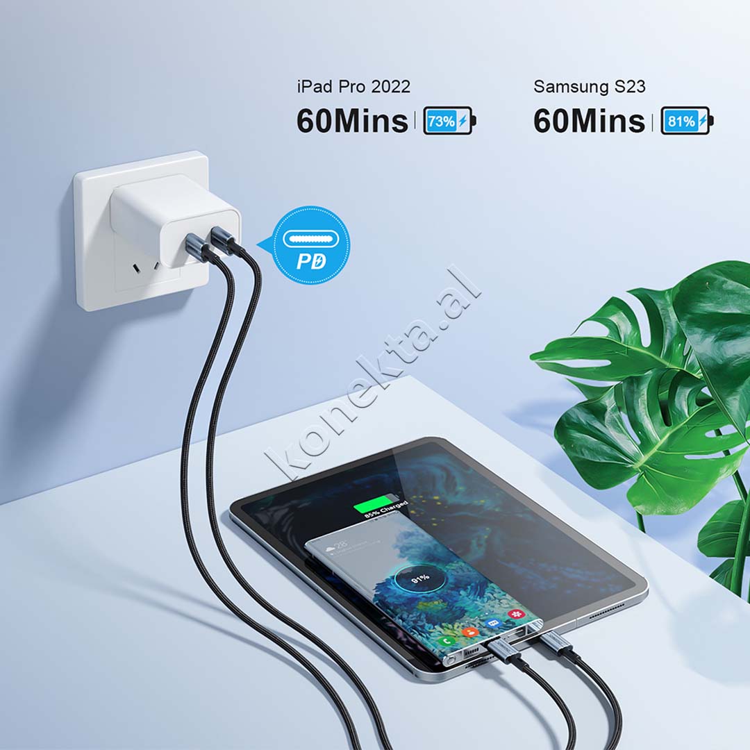 Kabell Karikimi 60W Type-C Ne Type-C 1.2m Choetech